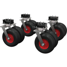 Vestil Dual Tire Kit For Aluminum Adj. Height Gantry Cranes 15-1/2" Dia. 4000 lb. Cap. Pack of 4 