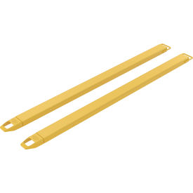 Vestil™ Steel Fork Extensions 4"W x 96"L 4000 lb. Capacity Yellow