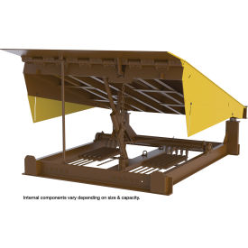 Vestil Steel Pull Chain Mechanical Dock Leveler 86"L x 86"W 50000 lb. Capacity 