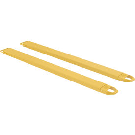 Vestil Steel Fork Extensions 5"W x 84"L 4000 lb. Capacity Yellow 