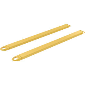 Vestil™ Steel Fork Extensions 6"W x 90"L 4000 lb. Capacity Yellow