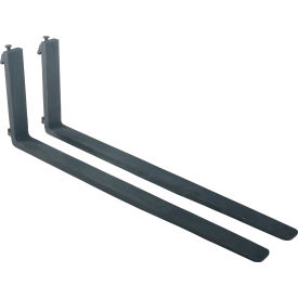 Vestil Forged Steel Forks with Carriage Pin 4"W x 60"L 5000 lb. Capacity Black 