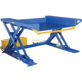 Vestil Steel Ground Lift Scissor Table 78"L x 67-1/16"W 2000 lb. Capacity 