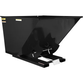 Vestil Heavy Duty D-Style Self Dumping Hopper 2-1/2 Cu. Yd. 6000 lb. Cap. Semi Gloss Black 