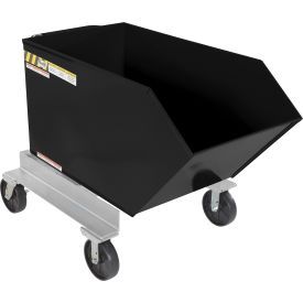 Vestil Steel Portable Tilting Hopper 1/2 Cu. Yd. 2000 lb. Capacity Black 