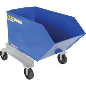 Vestil Steel Portable Tilting Hopper 3/4 Cu. Yd. 2000 lb. Capacity Blue 
