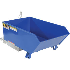 Vestil Medium Duty H-Style Low Profile Self Dumping Hopper 1/4 Cu. Yd. 4000 lb. Cap. Blue 