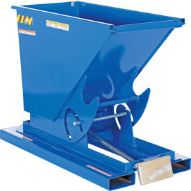 Vestil Steel Medium Duty D-Style Self Dumping Hopper 1/4 Cu. Yd. 4000 lb. Capacity Blue 