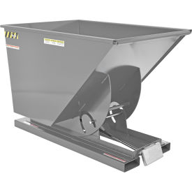Vestil Steel Heavy Duty D-Style Self Dumping Hopper 1 Cu. Yd. 6000 lb. Cap. Machine Gray 