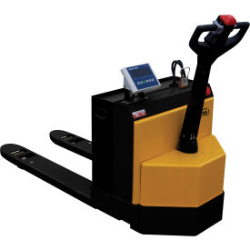 Vestil Electric Pallet Truck w/ AGM Batteries & Scale 4500 lb. Cap. 27"W x 48"L Forks 