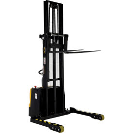 Vestil Steel Adjustable Double Mast Stacker 62" Lift 3000 Lb. Capacity 