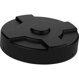 Vestil Low Density Polyethylene Drum Cover For 55 Gallon Closed Head Drum Black 