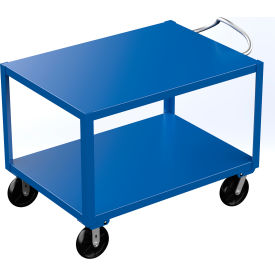 Vestil Steel Platform Heavy Duty Ergo Handle Cart 4000 lb. Cap. 53-7/8"L x 34-1/2"W x 41"H 