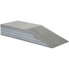 Vestil Aluminum Heavy Duty Wheel Riser 120L x 24W 30000 Lb. Capacity Silver 