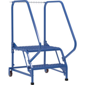 Vestil Steel Maintenance Ladder 58 Degree 2 Grip Strut 24" Step Width 350 lb. Capacity 