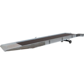 Vestil Aluminum/Steel Yard Ramp Grating 432L x 74W 16000 Lb. Capacity Silver 