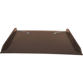 Vestil Steel Container Ramps with Side Rails 71-15/16L x 84W 20000 Lb. Capacity Brown 