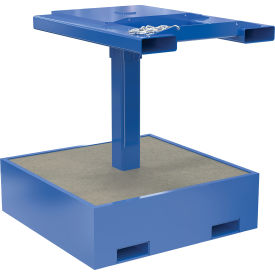 Vestil Steel Trash Bin Compactor Filled Weight Filled 2000 lb. Capacity 