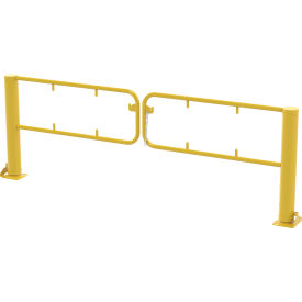 Vestil Steel Swivel Dock Gate Pair for 9 Ft. Door Yellow 