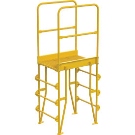 Vestil 4 Step Vertical Crossover Ladder 41-1/16"L x 28-11/16"W x 90-5/8"H 