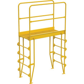 Vestil 5 Step Vertical Crossover Ladder 65-1/6" L x 28-11/16"W x 102-5/8"H 