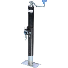 Vestil Steel Tube Ring Trailer Jack 11-1/16"L x 7"W x 37-1/4"H 2000 lb. Capacity Black 