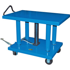 Vestil™ Steel Hydraulic Post Table 24''W x 36''L Platform 6000 lb. Capacity Blue