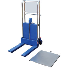 Vestil Steel Two Speed Foot Pump Hefti-Lift 36"L x 23"W x 55"H 880 lb. Capacity 