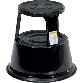 Rolling Step Stool - Black view 2