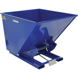 Steel Self-Dumping Forklift Hopper W/ Bump Release, 2 Cu. Yd., 2000 Lbs. Cap., Blue view 2
