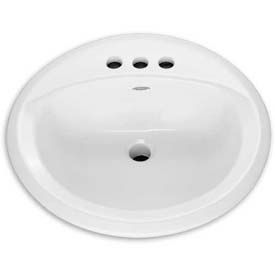 American Standard 0491.019.020 American Standard Rondalyn 0491.019.020 Countertop Round Sink W/4" Faucet Holes image.