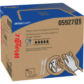 WypAll® X70 Foodservice Towels 1/4 Fold 12.5 x 23.5 Unscented Blue 300/Carton