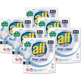 Mighty Pacs Free and Clear Super Concentrated Laundry Detergent 39 Pacs/Pack 6 Packs/Case