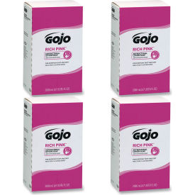 GOJO® GOJ7220 RICH PINK Antibacterial Lotion Soap Refill2000 mLPink4/Carton