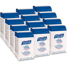PURELL® Advanced Hand Sanitizer Gel Bag-in-Box 800 mL Refill Unscented Pack of 12