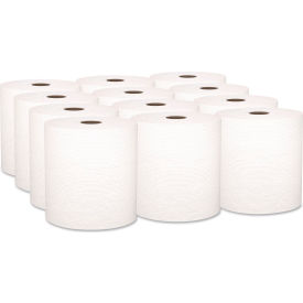 Kleenex® Universal Hard Roll Paper Towels 1-Ply 8" x 425 ft 1.5" Core White 12 Rolls 