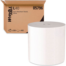 WypAll® L40 Towels Center-Pull 10 x 13.2 White 200/Roll 2/Carton
