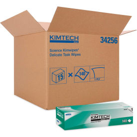 Kimtech™ Kimwipes Delicate Task Wipers 1-Ply 14.7x16.6 Unscented White 144/BX 15 Boxes/CT