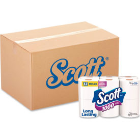 Scott 1000 Bathroom Tissue Septic Safe 1-Ply 1000 Sheets/Roll 12 Rolls/Pack 4 Packs/Carton
