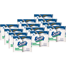 Scott Rapid-Dissolving Toilet Paper Bath Tissue Septic Safe 1-Ply 231 Sheets/Roll 28 Rolls/CT