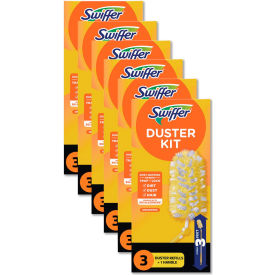 Swiffer® Heavy Duty Dusters w/Extendable Handle Up to 3 ft 1 Handle & 3 Dusters/Kit 6 Kits