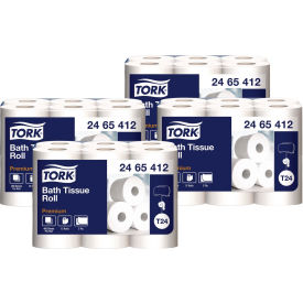 Tork® Premium Poly-Pack Bath Tissue Septic Safe 2-Ply Wht 4"x4" 400 Sheets/Roll 48 Rolls