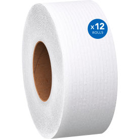 Scott® Essential JRT Jumbo Roll Bathroom Tissue Septic Safe 2-Ply 3.55" x 1000 ft 12 Rolls