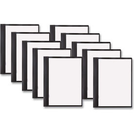ACCO Vinyl Report Cover Prong Clip Letter 1/2" Capacity Clear Cover/Black Back