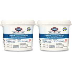 Clorox Healthcare® Bleach Germicidal Wipes 12" x 12" Unscented 110/Canister 2 Canisters/CT