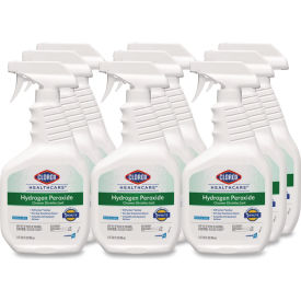 Clorox® Healthcare® Hydrogen Peroxide Disinfectant Cleaner 32 oz. Cap. Spray Bottle 9 Pk