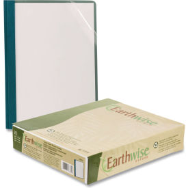Oxford™ Earthwise by Oxford 100 Recycled Clear Front Report Covers 8.5x11" Clear/Blue 25/BX