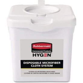 Rubbermaid® HYGEN™ Disposable Microfiber Charging Bucket 7.92x7.75x7.44 White 4/CT