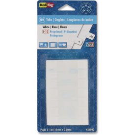 Redi-Tag® Permanent Write-On Index Tabs 7/16" x 1" White 104 Tabs/Pack