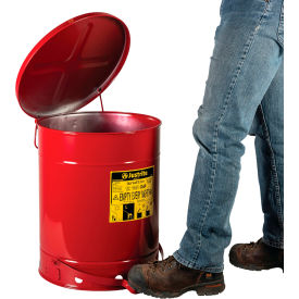 14 Gallon Oily Waste Can, Red view 2